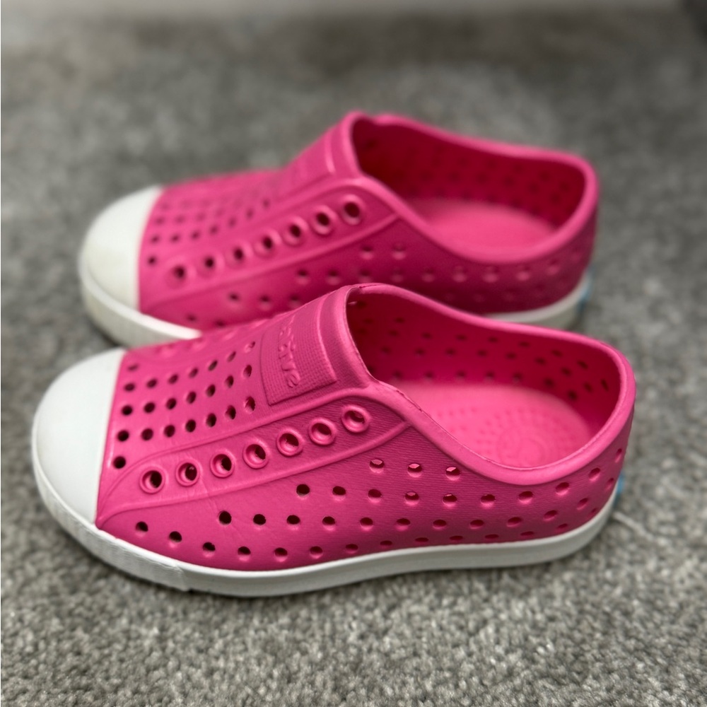 Native Fuchsia Perforated Slip-Ons - Picture 2 of 3